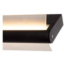 WANDA - Wandlamp Badkamer - LED - 1x15W 3000K - IP44 - Zwart*Lucide Store