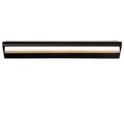 WANDA - Wandlamp Badkamer - LED - 1x19W 3000K - IP44 - Zwart*Lucide Shop