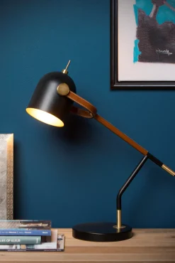 WAYLON - Bureaulamp - 1xE27 - Zwart*Lucide Best