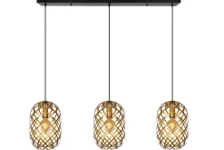 WOLFRAM - Hanglamp - 3xE27 - Mat Goud / Messing*Lucide Hot