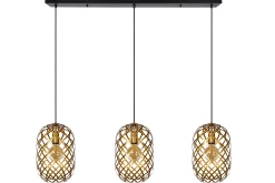 WOLFRAM - Hanglamp - 3xE27 - Mat Goud / Messing*Lucide Hot