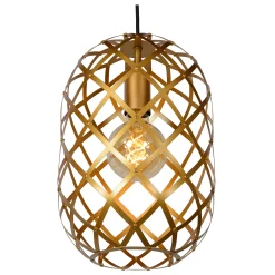 WOLFRAM - Hanglamp - 3xE27 - Mat Goud / Messing*Lucide Hot