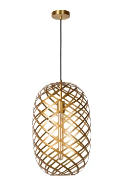 WOLFRAM - Hanglamp - Ø 32 cm - 1xE27 - Mat Goud / Messing*Lucide Cheap