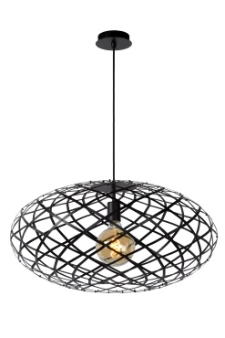 WOLFRAM - Hanglamp - Ø 65 cm - 1xE27 - Zwart*Lucide Shop
