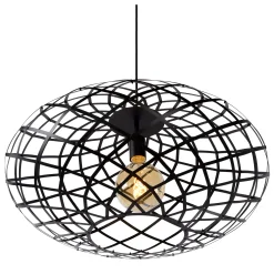 WOLFRAM - Hanglamp - Ø 65 cm - 1xE27 - Zwart*Lucide Shop