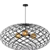 WOLFRAM - Hanglamp - Ø 100 cm - 3xE27 - Zwart*Lucide Cheap