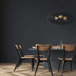 WOLFRAM - Hanglamp - Ø 100 cm - 3xE27 - Zwart*Lucide Cheap
