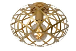 WOLFRAM - Plafonnière - Ø 30 cm - 1xE27 - Mat Goud / Messing*Lucide Cheap