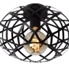 WOLFRAM - Plafonnière - Ø 30 cm - 1xE27 - Zwart*Lucide Discount