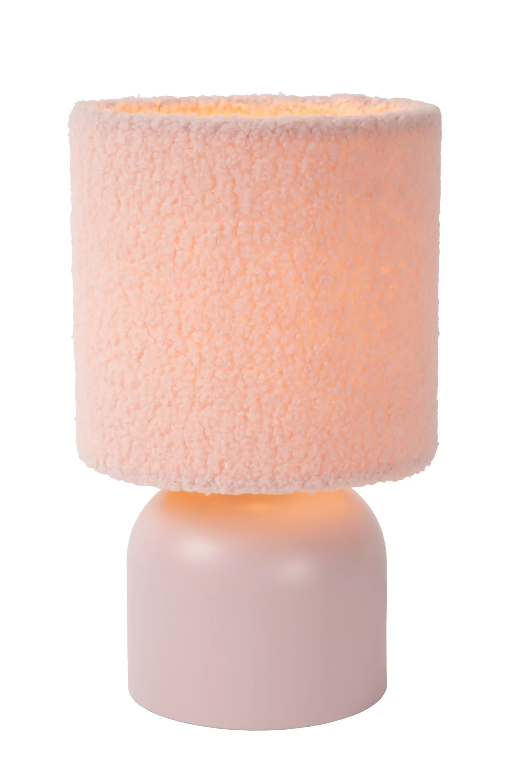 WOOLLY - Tafellamp - Ø 16 cm - 1xE14 - Roze*Lucide Online