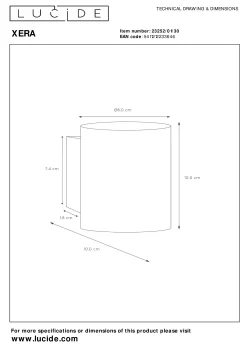 XERA - Wandlamp - Ø 8 cm - 1xG9 - Zwart*Lucide Sale
