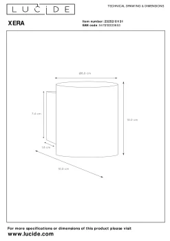 XERA - Wandlamp - Ø 8 cm - 1xG9 - Wit*Lucide Cheap
