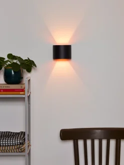 XIO - Wandlamp - LED Dimb. - G9 - 1x3,5W 2700K - Verstelbare stralingshoek - Zwart*Lucide Best