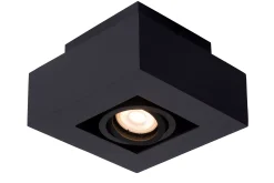 XIRAX - Plafondspot - LED Dim to warm - GU10 - 1x5W 2200K/3000K - Zwart*Lucide Best