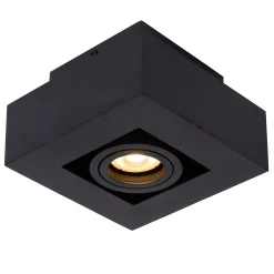XIRAX - Plafondspot - LED Dim to warm - GU10 - 1x5W 2200K/3000K - Zwart*Lucide Best