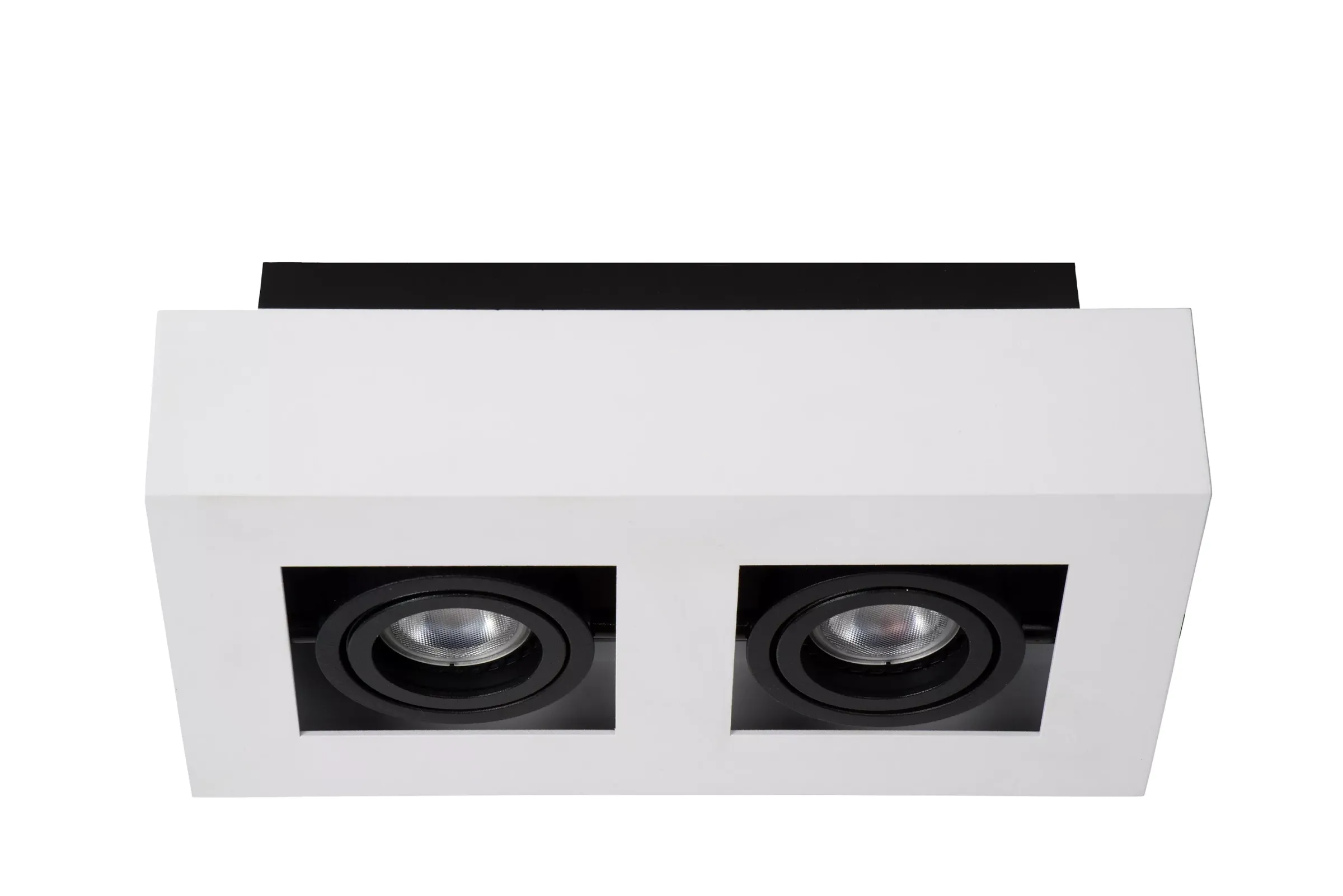 XIRAX - Plafondspot - LED Dim to warm - GU10 - 2x5W 2200K/3000K - Wit*Lucide Clearance