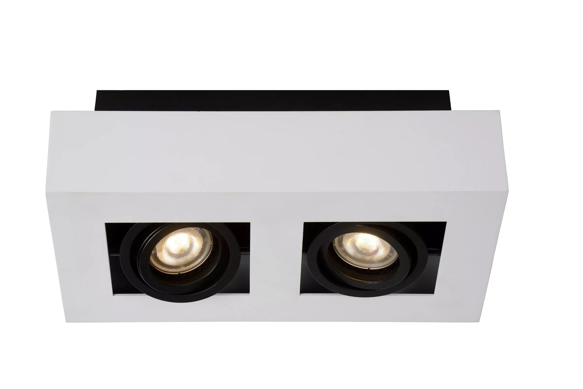 XIRAX - Plafondspot - LED Dim to warm - GU10 - 2x5W 2200K/3000K - Wit*Lucide Clearance