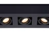 XIRAX - Plafondspot - LED Dim to warm - GU10 - 3x5W 2200K/3000K - Zwart*Lucide Fashion