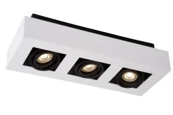 XIRAX - Plafondspot - LED Dim to warm - GU10 - 3x5W 2200K/3000K - Wit*Lucide Flash Sale