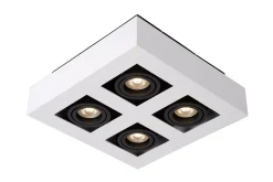 XIRAX - Plafondspot - LED Dim to warm - GU10 - 4x5W 2200K/3000K - Wit*Lucide Flash Sale