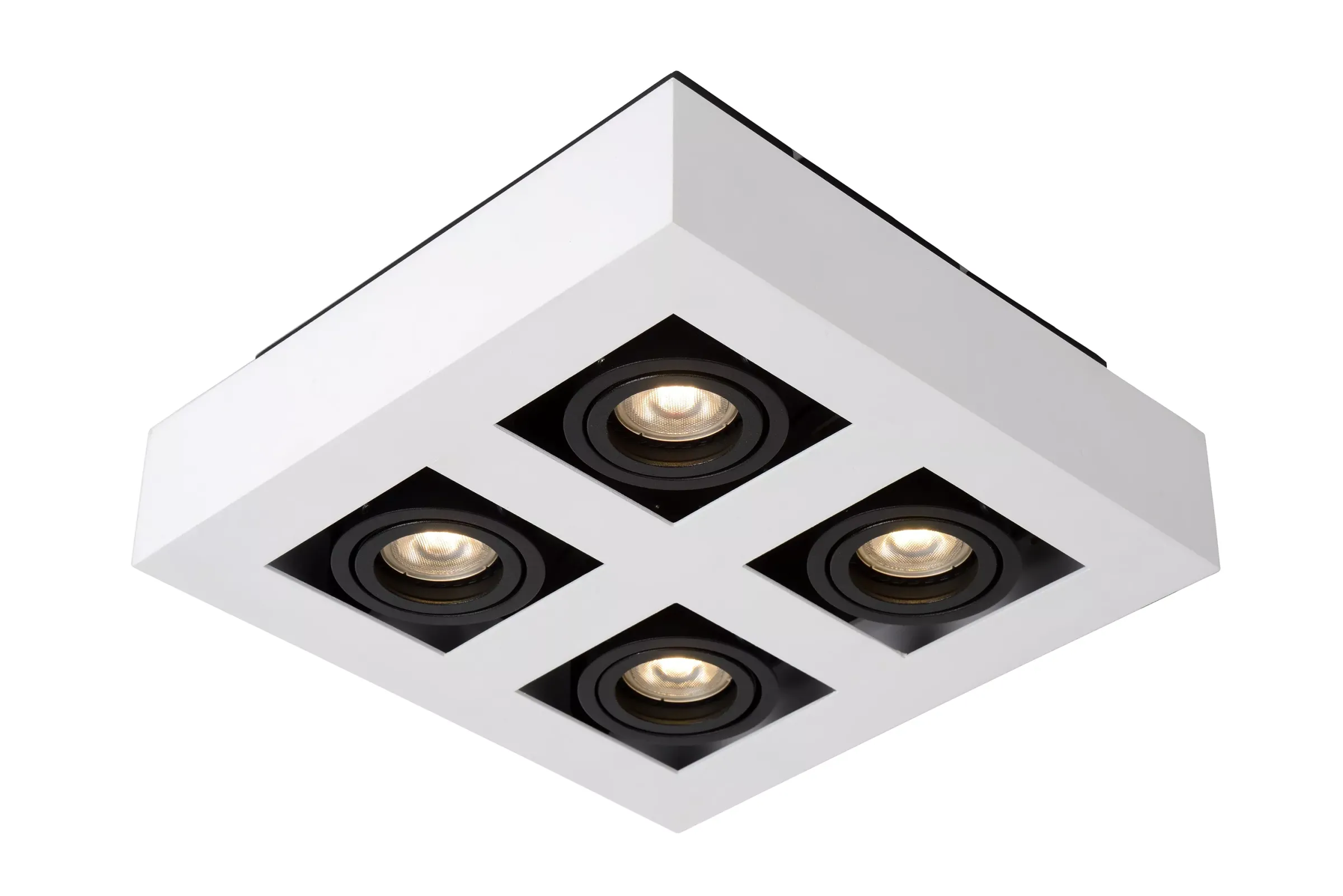XIRAX - Plafondspot - LED Dim to warm - GU10 - 4x5W 2200K/3000K - Wit*Lucide Flash Sale