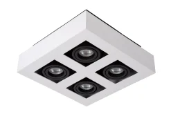 XIRAX - Plafondspot - LED Dim to warm - GU10 - 4x5W 2200K/3000K - Wit*Lucide Flash Sale
