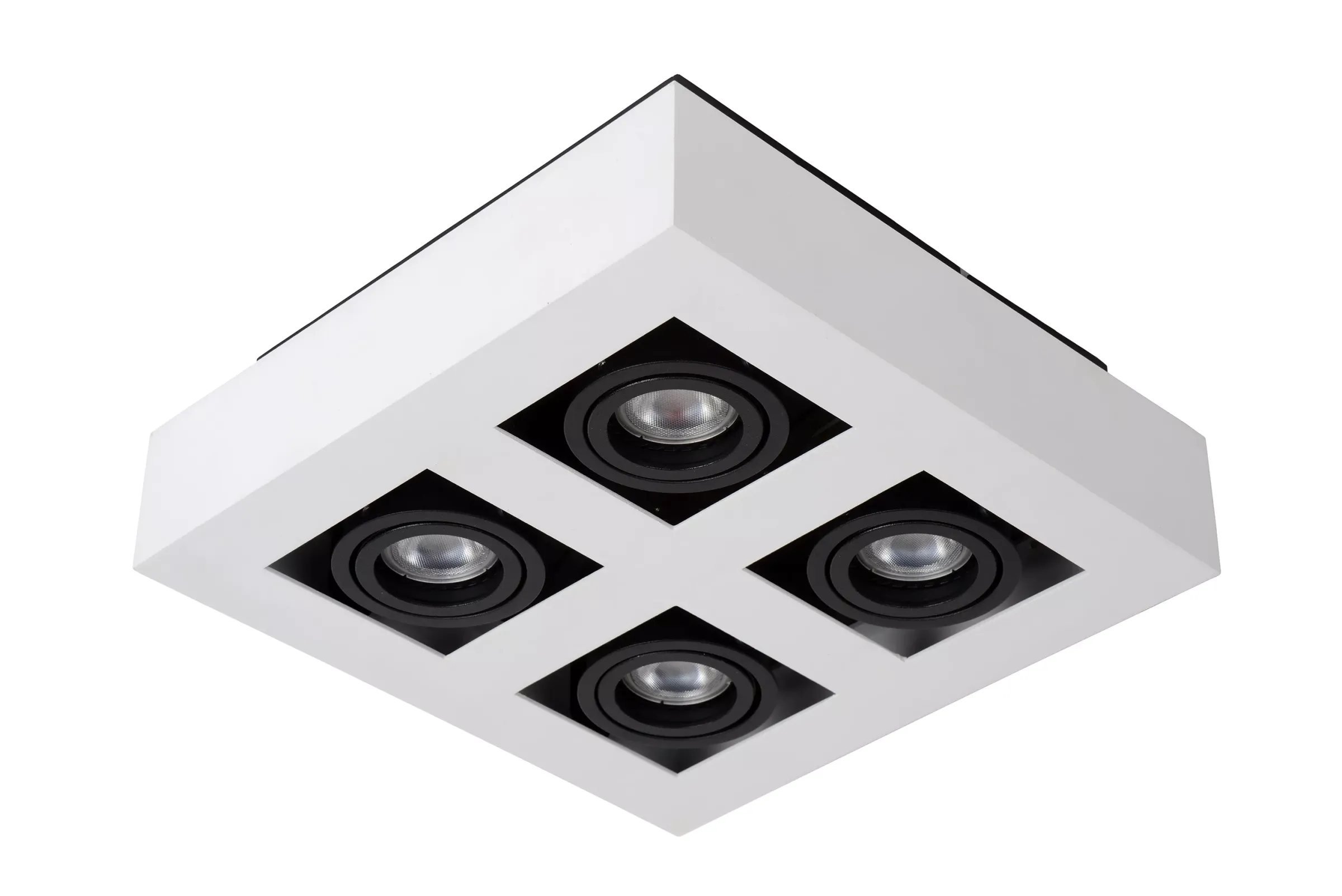 XIRAX - Plafondspot - LED Dim to warm - GU10 - 4x5W 2200K/3000K - Wit*Lucide Flash Sale