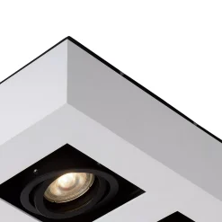 XIRAX - Plafondspot - LED Dim to warm - GU10 - 4x5W 2200K/3000K - Wit*Lucide Flash Sale
