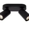 XYRUS - Plafondspot - LED Dim to warm - GU10 - 2x5W 2200K/3000K - Zwart*Lucide Best