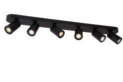 XYRUS - Plafondspot - LED Dim to warm - GU10 - 6x5W 2200K/3000K - Zwart*Lucide New