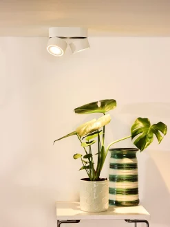 YUMIKO - Plafondspot - Ø 7,8 cm - LED Dimb. - 2x10W 2700K - Wit*Lucide Best