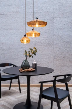 YUNKAI - Hanglamp - Ø 60 cm - 3xE27 - Naturel*Lucide Fashion