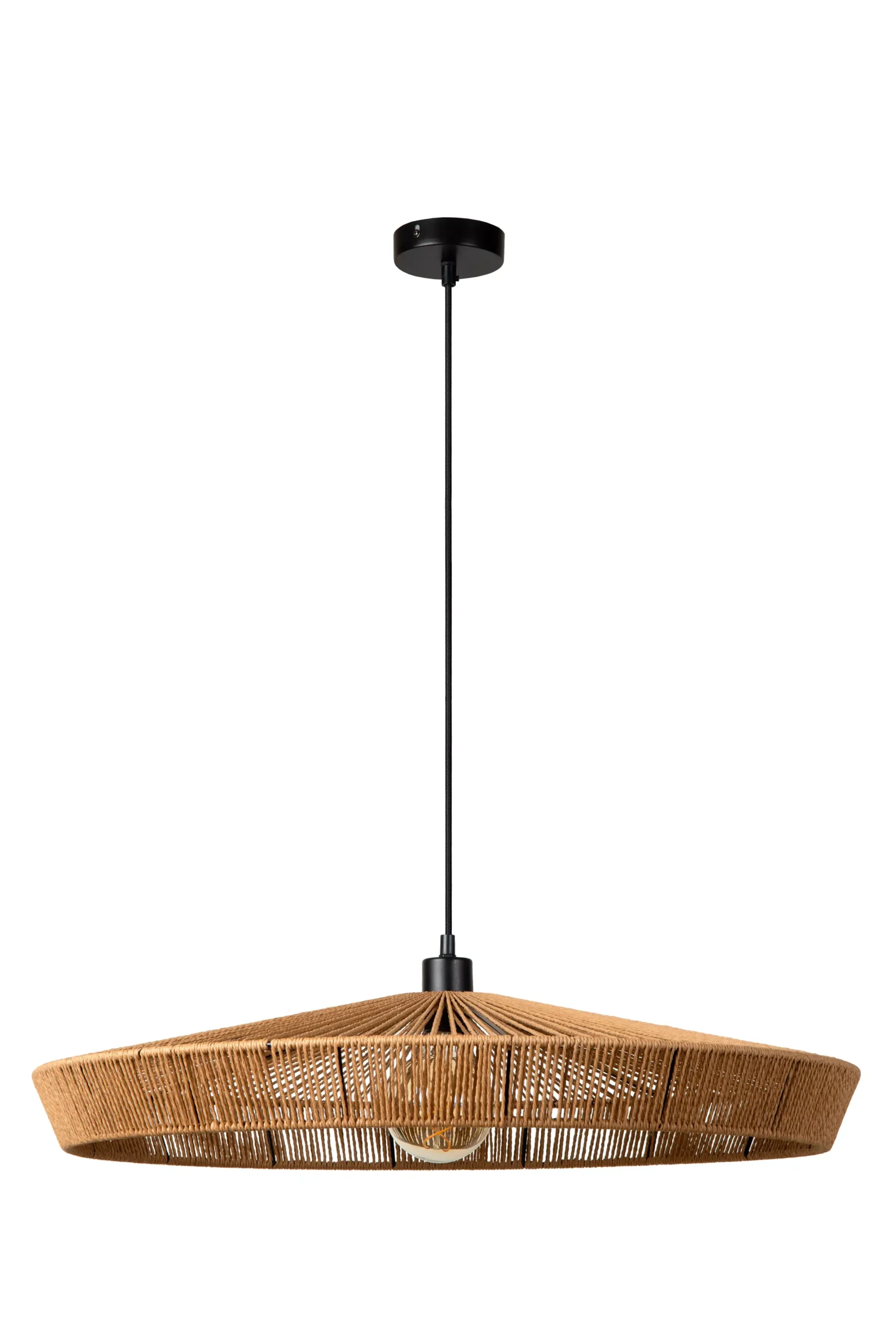 YUNKAI - Hanglamp - Ø 70 cm - 1xE27 - Naturel*Lucide Shop