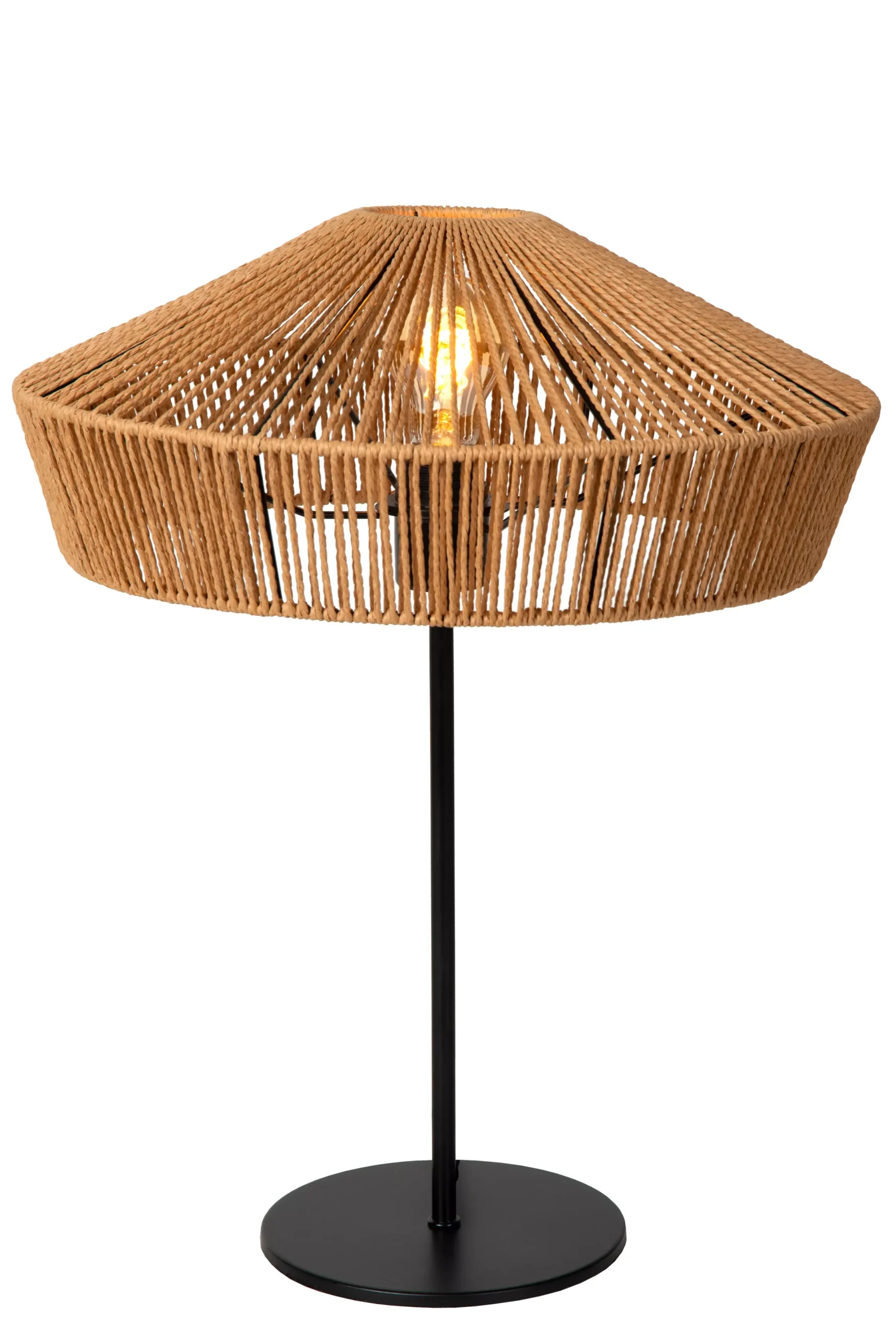 YUNKAI - Tafellamp - Ø 40 cm - 1xE27 - Naturel*Lucide Shop