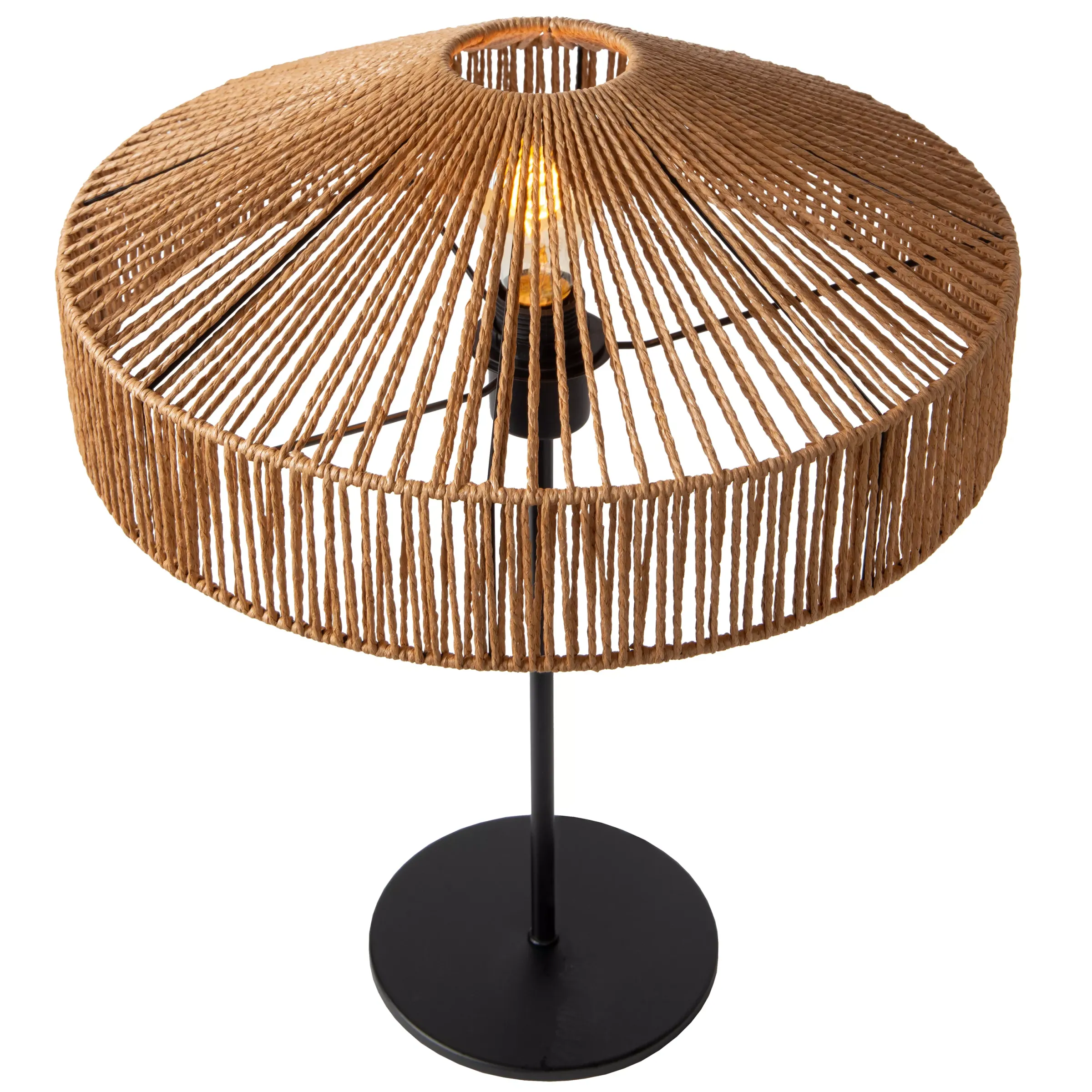 YUNKAI - Tafellamp - Ø 40 cm - 1xE27 - Naturel*Lucide Shop