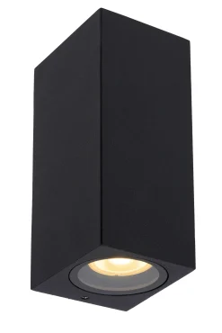 ZARO - Wandspot / Wandlamp Binnen/Buiten - 2xGU10 - IP44 - Zwart*Lucide Online