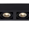 ZEFIX - Plafondspot - LED Dim to warm - GU10 (ES111) - 2x12W 2200K/3000K - Zwart*Lucide Discount