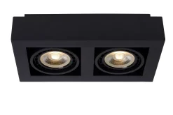 ZEFIX - Plafondspot - LED Dim to warm - GU10 (ES111) - 2x12W 2200K/3000K - Zwart*Lucide Discount