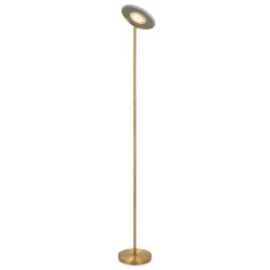 ZENITH - Vloerlamp - Ø 25,4 cm - LED Dimb. - 1x20W 3000K - Mat Goud / Messing*Lucide Cheap