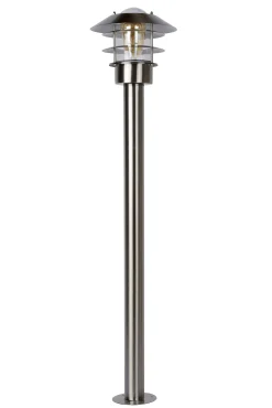 ZICO - Lantaarnpaal - Ø 21,8 cm - 1xE27 - IP44 - Mat chroom*Lucide Fashion