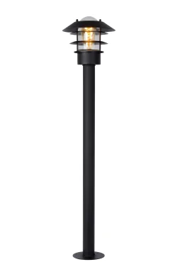 ZICO - Lantaarnpaal - Ø 21,8 cm - 1xE27 - IP44 - Zwart*Lucide Shop
