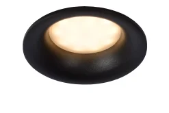 ZIVA - Inbouwspot Badkamer - Ø 8,4 cm - 1xGU10 - IP44 - Zwart*Lucide Shop