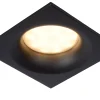 ZIVA - Inbouwspot Badkamer - 1xGU10 - IP44 - Zwart*Lucide Store