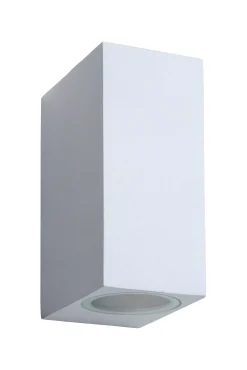 ZORA-LED - Wandspot / Wandlamp Binnen/Buiten - LED Dimb. - GU10 - 2x5W 3000K - IP44 - Wit*Lucide Best