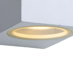 ZORA-LED - Wandspot / Wandlamp Binnen/Buiten - LED Dimb. - GU10 - 2x5W 3000K - IP44 - Wit*Lucide Best