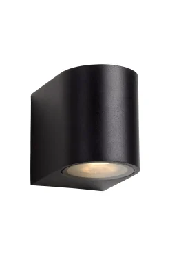 ZORA-LED - Wandspot / Wandlamp Binnen/Buiten - LED Dimb. - GU10 - 1x5W 3000K - IP44 - Zwart*Lucide Hot