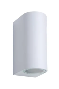 ZORA-LED - Wandspot / Wandlamp Binnen/Buiten - LED Dimb. - GU10 - 2x5W 3000K - IP44 - Wit*Lucide Cheap