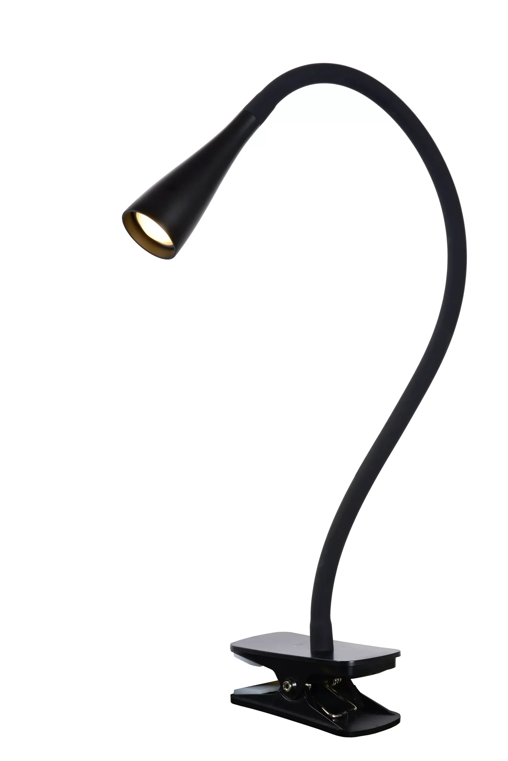ZOZY - Klemlamp - LED 3 StepDim - 1x4W 3000K - Zwart*Lucide Best